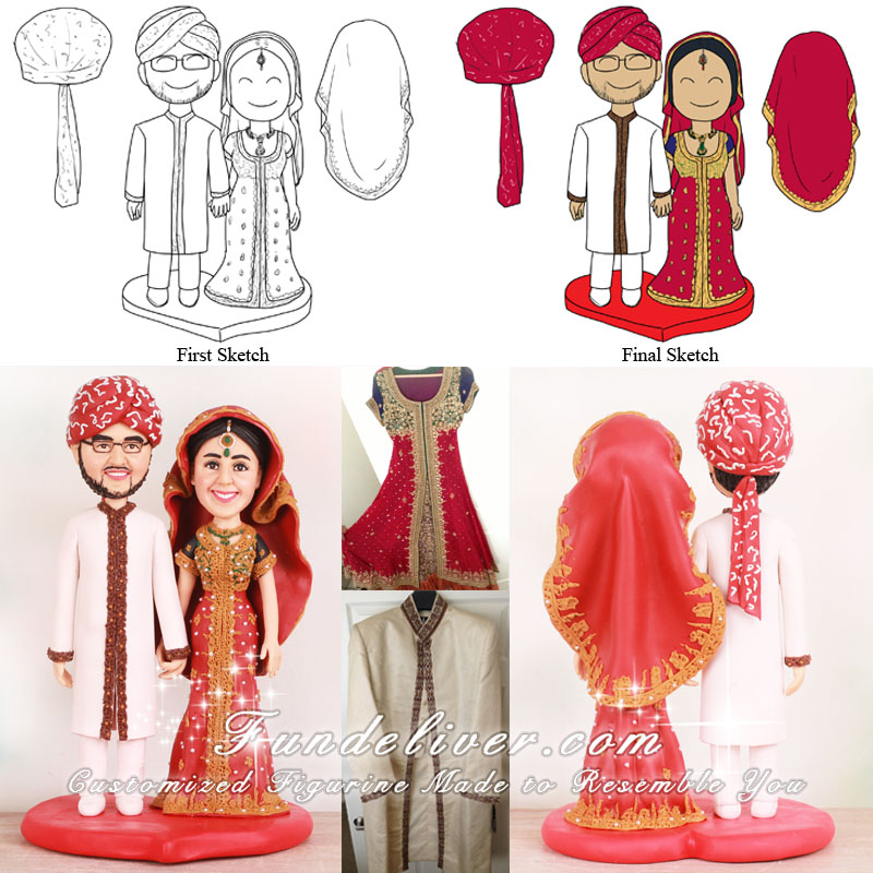 Indian Wedding Cake Toppers